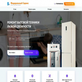 Скриншот главной страницы сайта federal-servise.ru