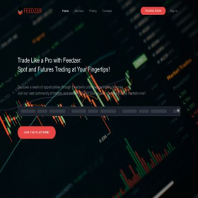 Скриншот главной страницы сайта feedzer.com
