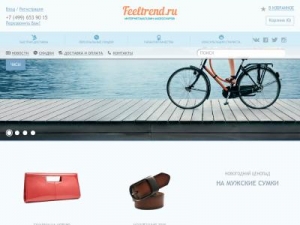 Скриншот главной страницы сайта feeltrend.ru