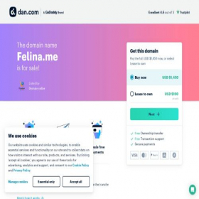 Скриншот главной страницы сайта felina.me