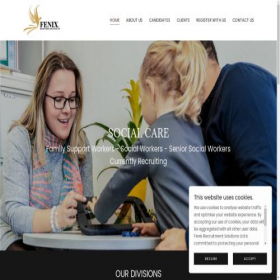 Скриншот главной страницы сайта fenix-recruitment.co.uk