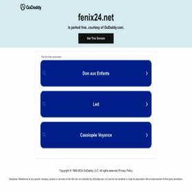 Скриншот главной страницы сайта fenix24.net