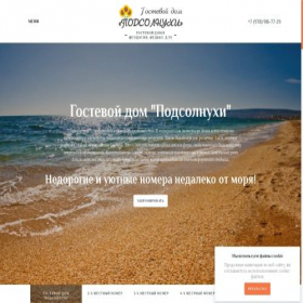 Скриншот главной страницы сайта feo-podsolnuhi.ru