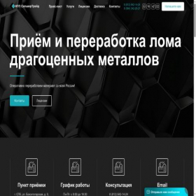 Скриншот главной страницы сайта ferrumgroup.ru