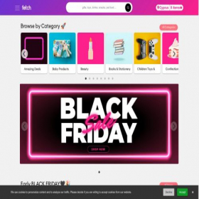 Скриншот главной страницы сайта fetch.com.cy