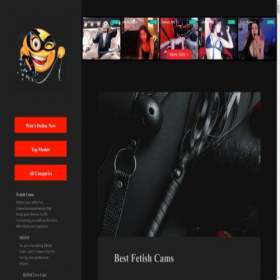 Скриншот главной страницы сайта fetishes.cam