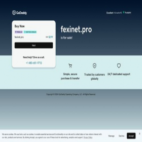 Скриншот главной страницы сайта fexinet.pro