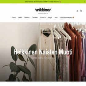 Скриншот главной страницы сайта fi.heikkinen.shop