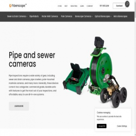 Скриншот главной страницы сайта fiberscope.net