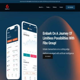 Скриншот главной страницы сайта fibogroup.ltd