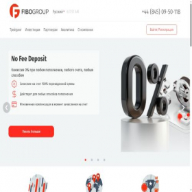 Скриншот главной страницы сайта fibogroup.us.com