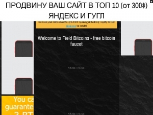 Скриншот главной страницы сайта fieldbitcoins.com