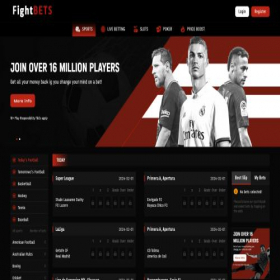 Скриншот главной страницы сайта fightbets.net