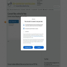 Скриншот главной страницы сайта file-converter-online.com