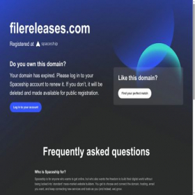 Скриншот главной страницы сайта filereleases.com