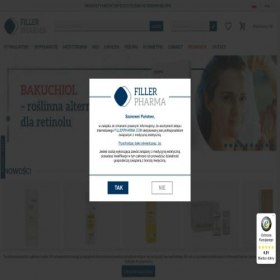 Скриншот главной страницы сайта fillerpharma.com