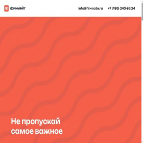 Скриншот главной страницы сайта fin-mate.ru