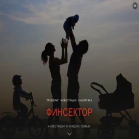 Скриншот главной страницы сайта fin-sector.com