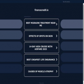Скриншот главной страницы сайта financecredit.io