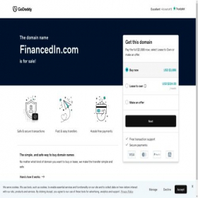 Скриншот главной страницы сайта financedin.com