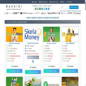 Скриншот главной страницы сайта finances-credits.ru
