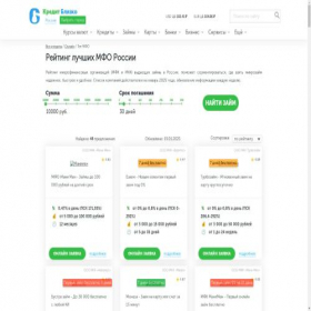 Скриншот главной страницы сайта financexp.ru