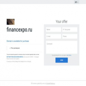 Скриншот главной страницы сайта financexpo.ru