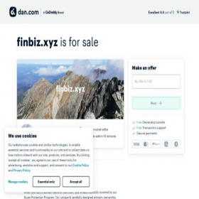 Скриншот главной страницы сайта finbiz.xyz