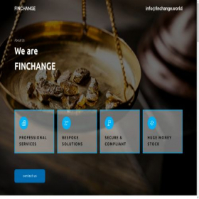 Скриншот главной страницы сайта finchange.world