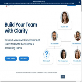 Скриншот главной страницы сайта findingclarity.ca