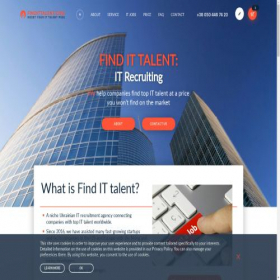 Скриншот главной страницы сайта findittalent.com