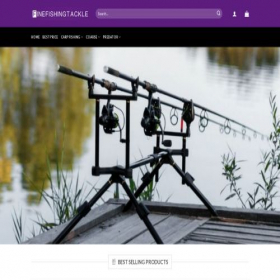 Скриншот главной страницы сайта finefishingtackle.com