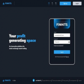 Скриншот главной страницы сайта finhits.com