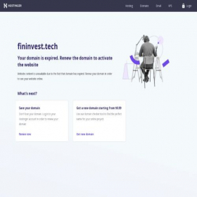 Скриншот главной страницы сайта fininvest.tech