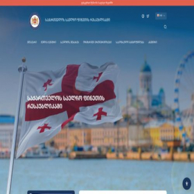 Скриншот главной страницы сайта finland.mfa.gov.ge