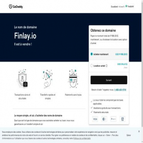 Скриншот главной страницы сайта finlay.io