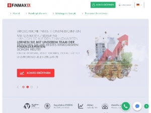 Скриншот главной страницы сайта finmaxfx.com