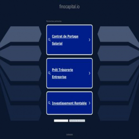 Скриншот главной страницы сайта finocapital.io