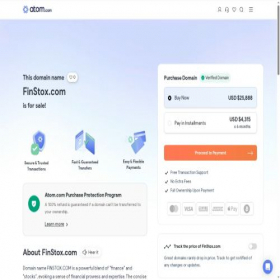 Скриншот главной страницы сайта finstox.com