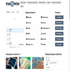 Скриншот главной страницы сайта finswin.com