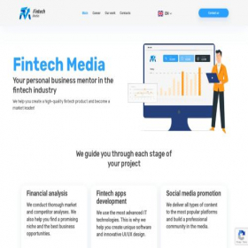 Скриншот главной страницы сайта fintechmedia.com