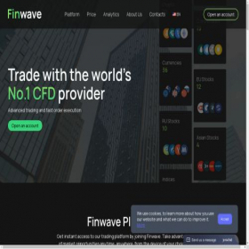 Скриншот главной страницы сайта finwave.group