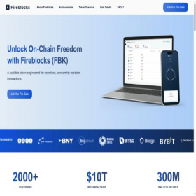 Скриншот главной страницы сайта fireblocks.sale