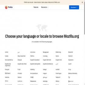 Скриншот главной страницы сайта firefox.com