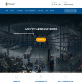 Скриншот главной страницы сайта firstcourier.co