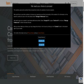 Скриншот главной страницы сайта firstdata.com