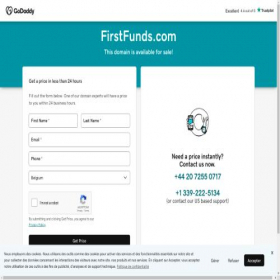 Скриншот главной страницы сайта firstfunds.com