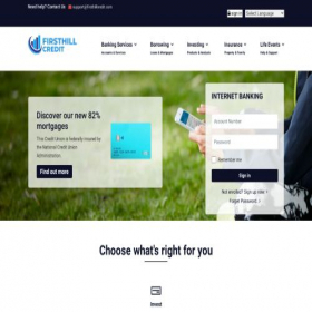Скриншот главной страницы сайта firsthillcredit.com