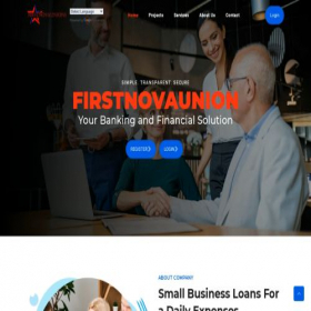 Скриншот главной страницы сайта firstnovaunion.com