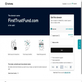 Скриншот главной страницы сайта firsttrustfund.com